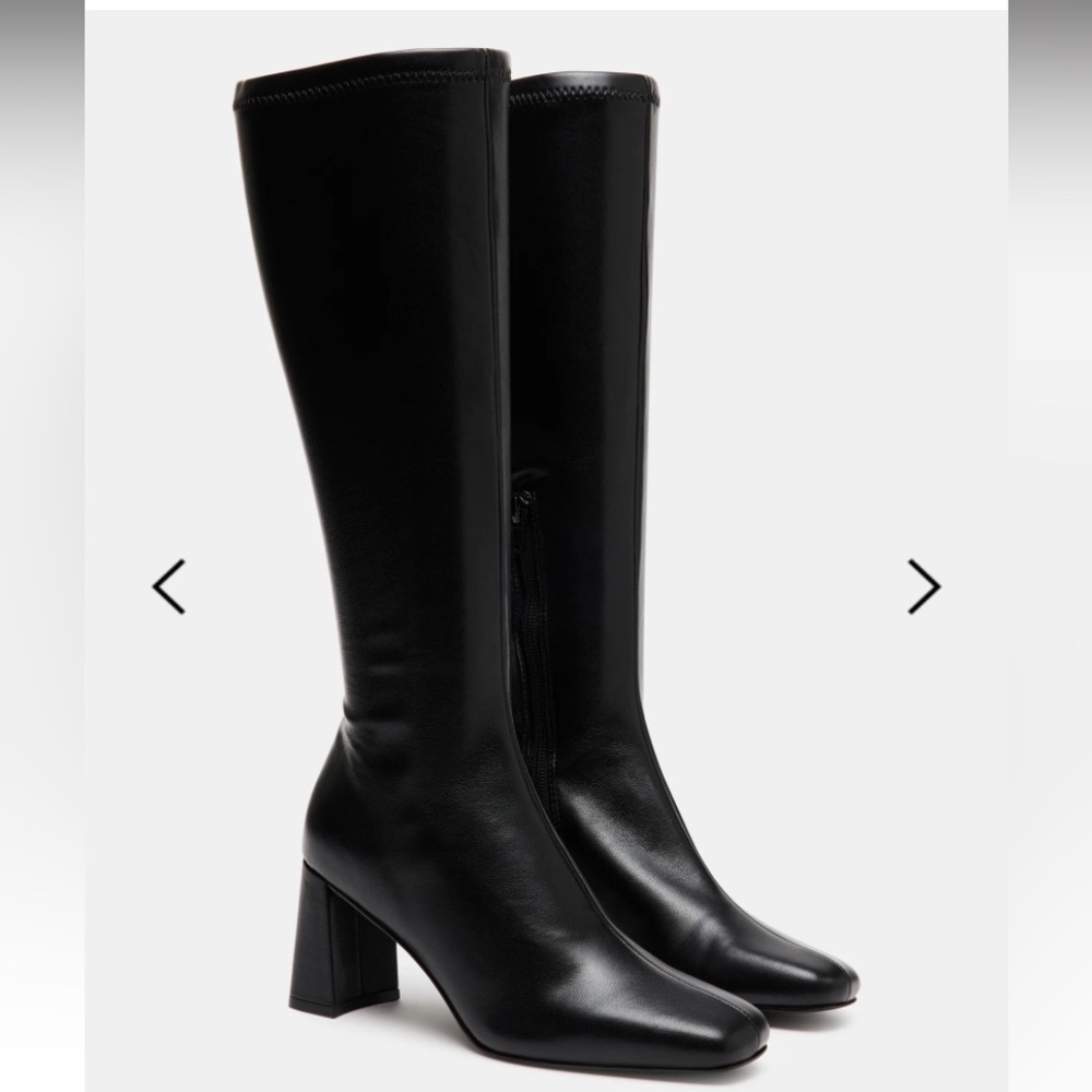STEVE MADDEN Holly Knee High Boots Black 5.5 NWB
